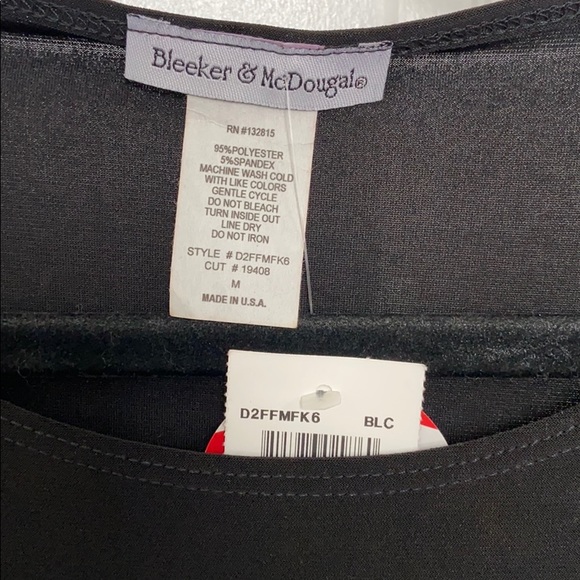 Bleeker & McDougal Black Lightweight Blouse size M - Picture 5 of 14